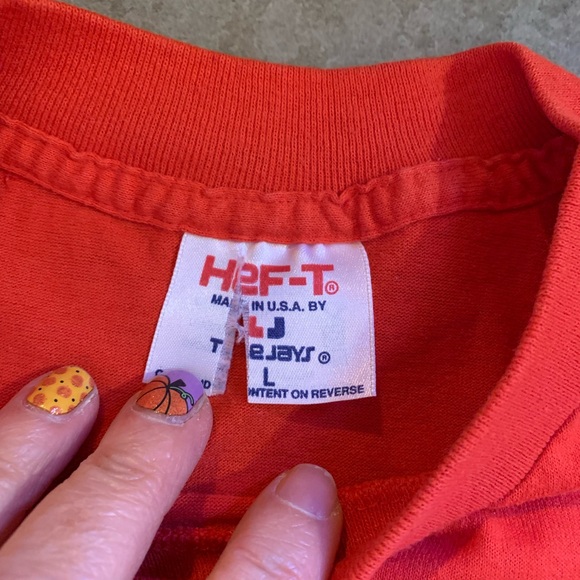 Vintage Red Florida T Shirt Adult Womens L Large Tee Hef-T Ocean 90s USA - Picture 5 of 8